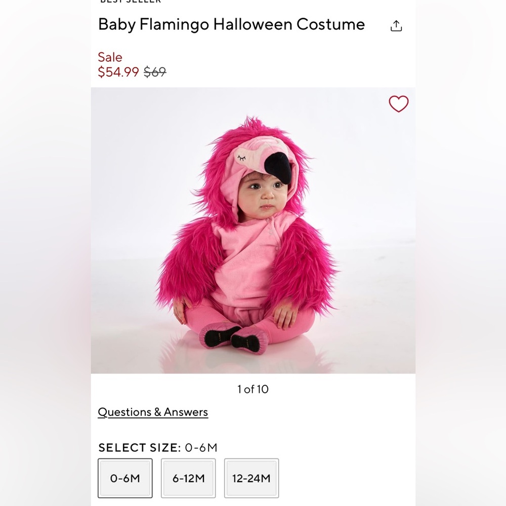 Baby Flamingo Halloween Costume